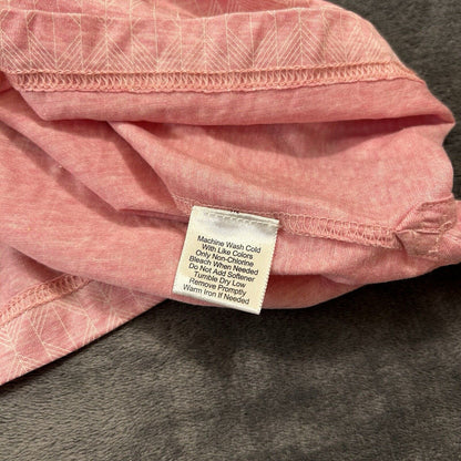 Jos A Bank Polo Shirt Mens Medium Pink White Diamond Short Sleeve Golf Work