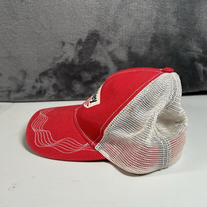 Berkley Trucker Hat Cap Mens Snapback Red White Catch More Fish Fishing Adjust
