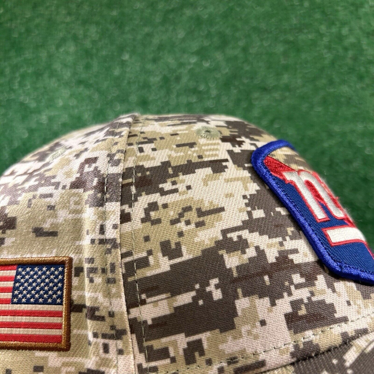 New York Giants Hat Cap Mens Small Medium Green Brown Camo Salute To Service NEW