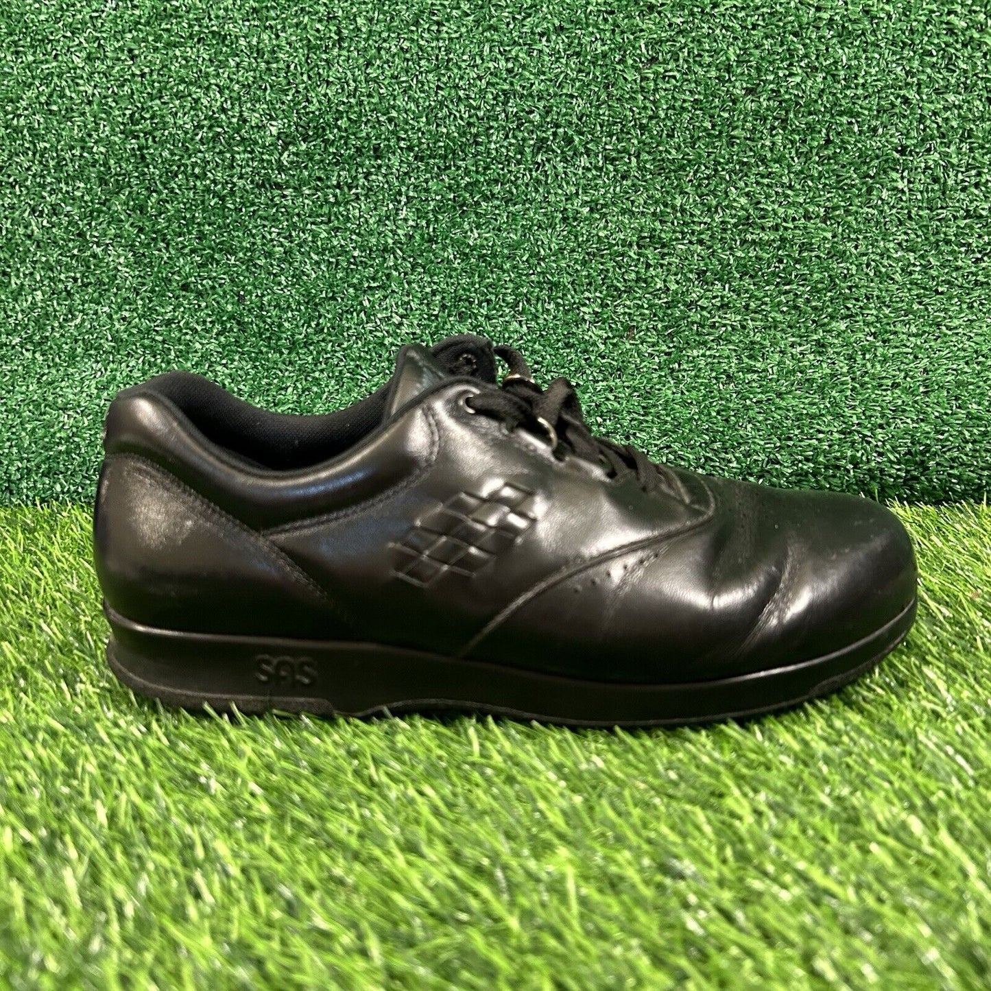 SAS Free Time Womens 9 Black Leather Shoes Sneaker Athletic Walking Comfort