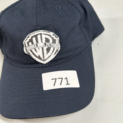 Warner Bros Baseball Hat Cap Mens Strap Back Navy Logo Adjustable Port & Company
