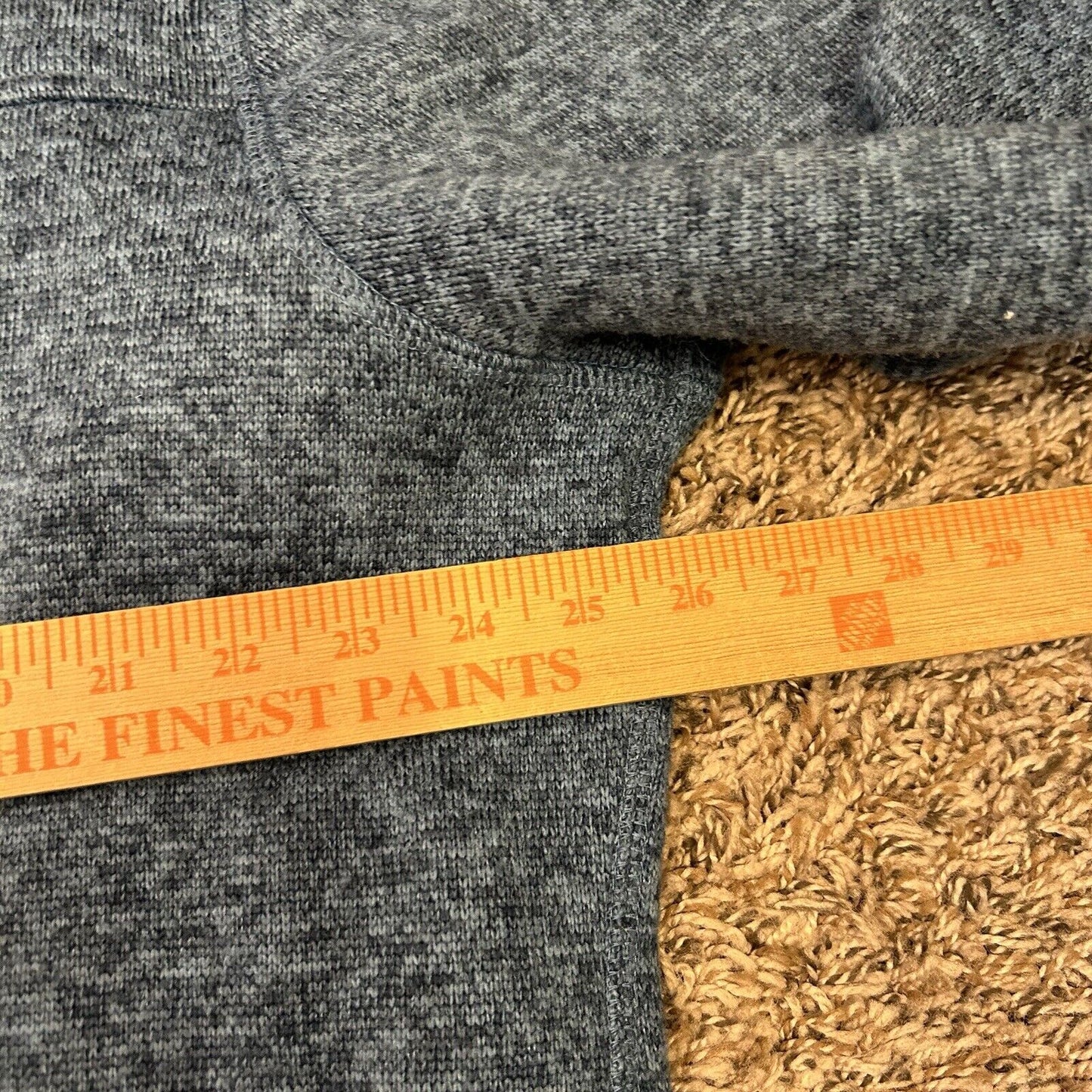 Eddie Bauer Fleece Sweater Mens XXL 2XL Blue Pullover Quarter Zip Outdoor