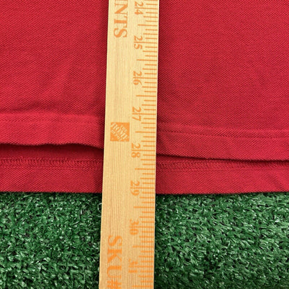 St Louis Cardinals Polo Shirt Mens Large Red Short Sleeve Antigua MLB Baseball