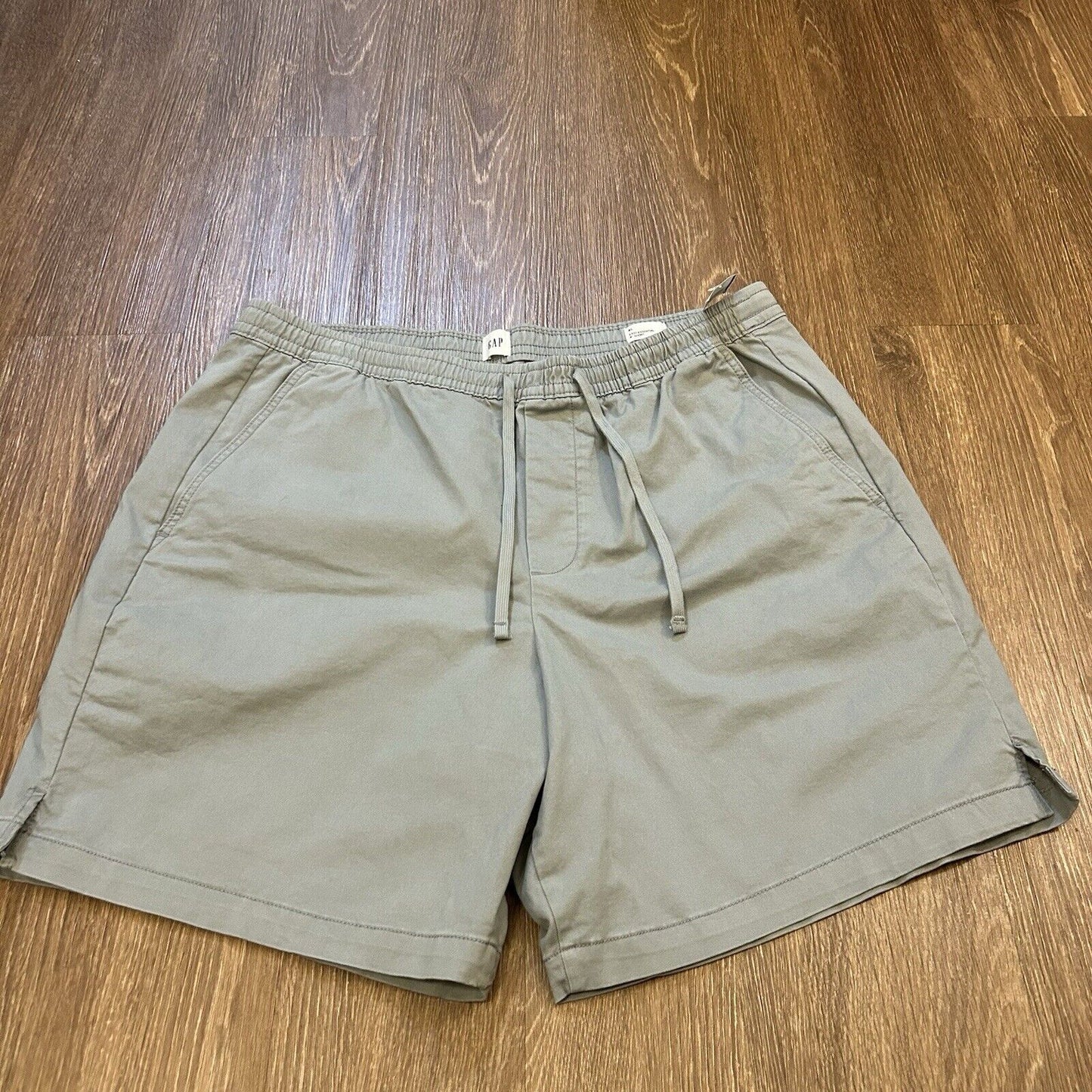 Gap Easy Essential Chino Shorts Mens Extra Large 38" Green/Gray 8" Short NEW