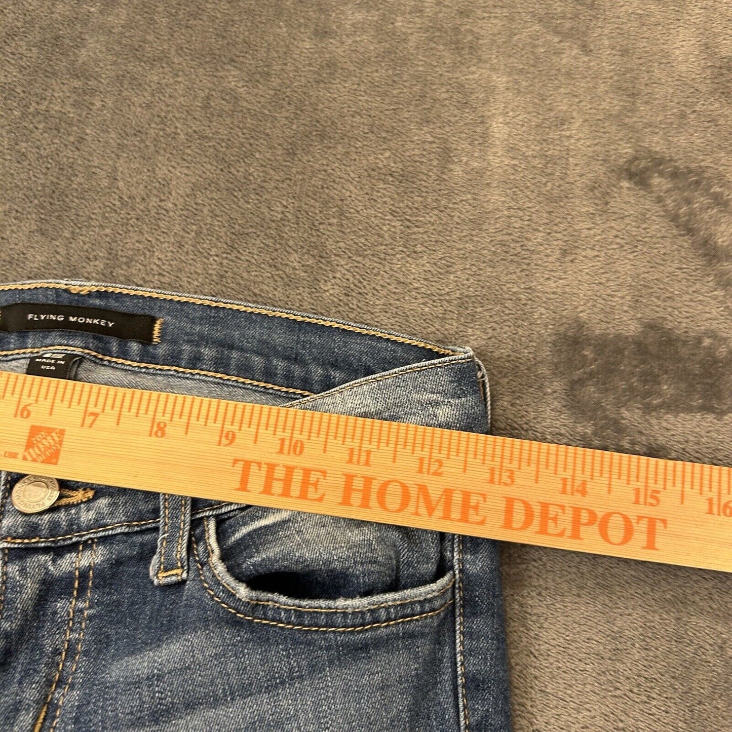 Flying Monkey Jeans Womens 25x32" Blue Low Rise Skinny Denim Pants Stretch