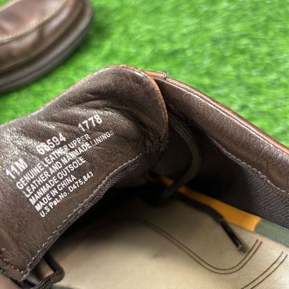 Timberland Smart Oxfords Mens 11 M Brown Dress Shoes LEather Lace Up Casual Work