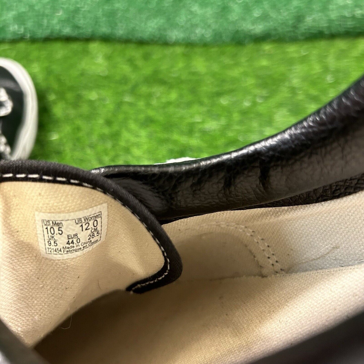 Vans Checkerboard Mens 10.5 M Black White Shoes Sneakers Leather Skateboarding