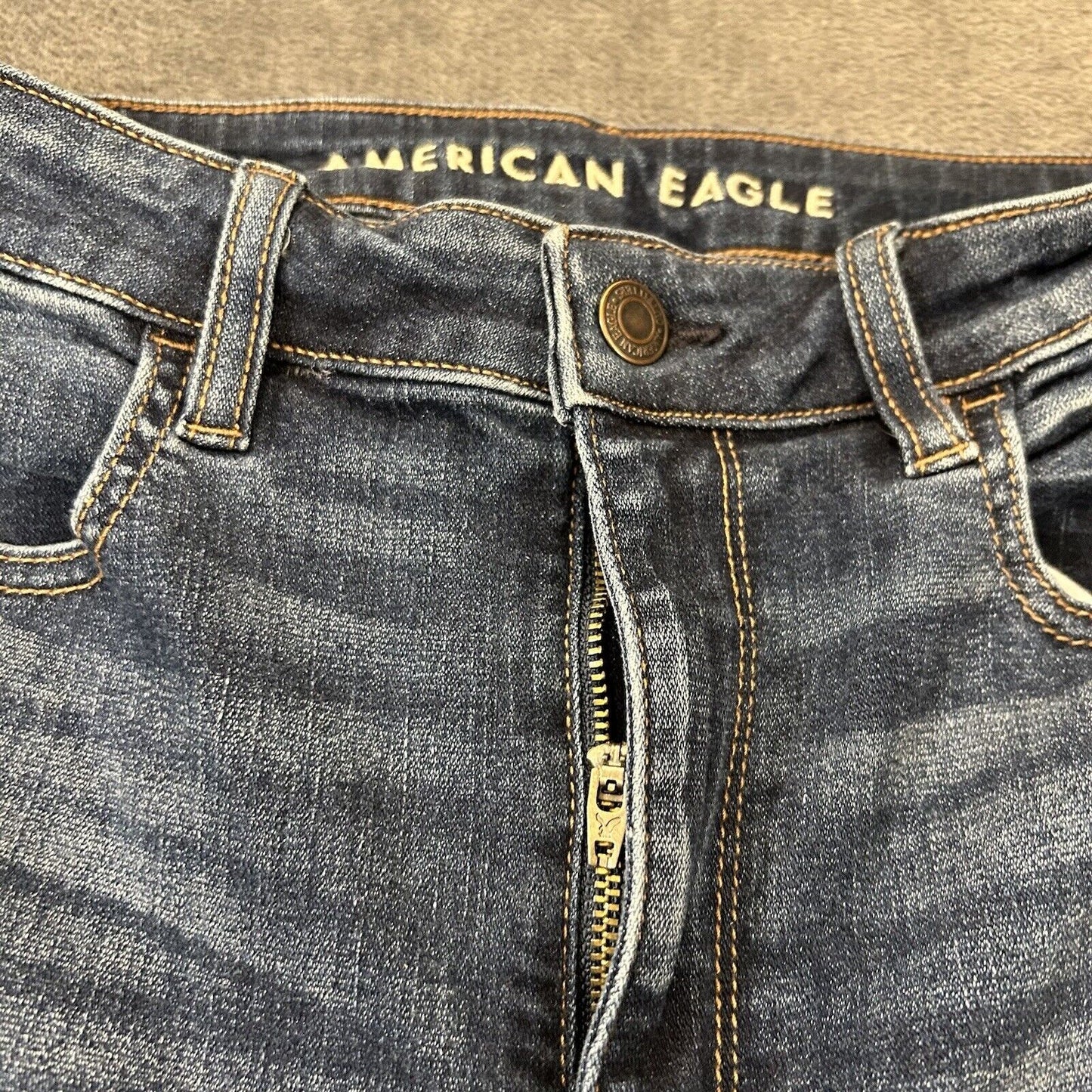 American Eagle Jeans Womens 6 28x30" Blue Super Highest Rise Jegging Stretch