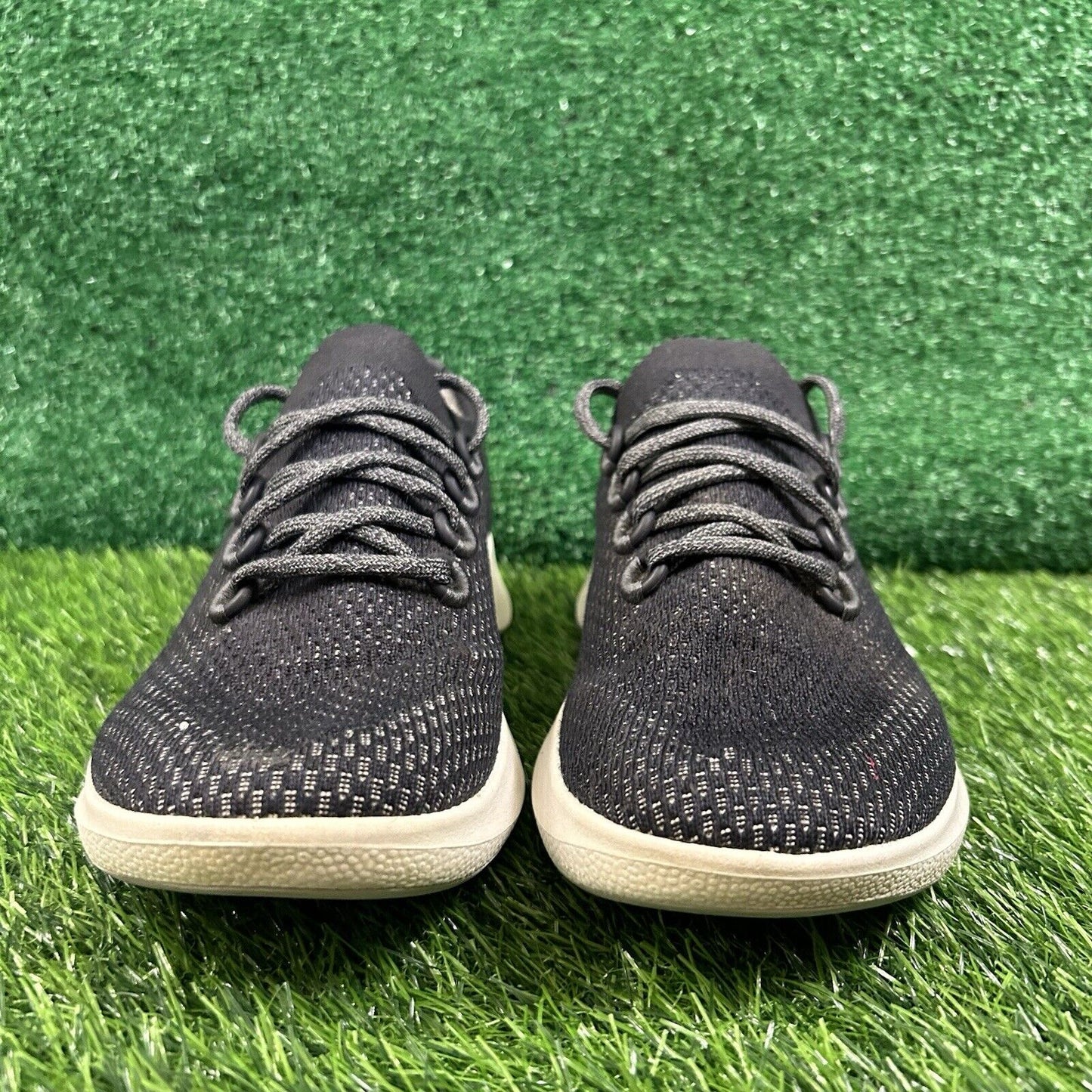 Allbirds Tree Dashers Women 10.5 Black Beige Shoes Sneaker Athletic Running