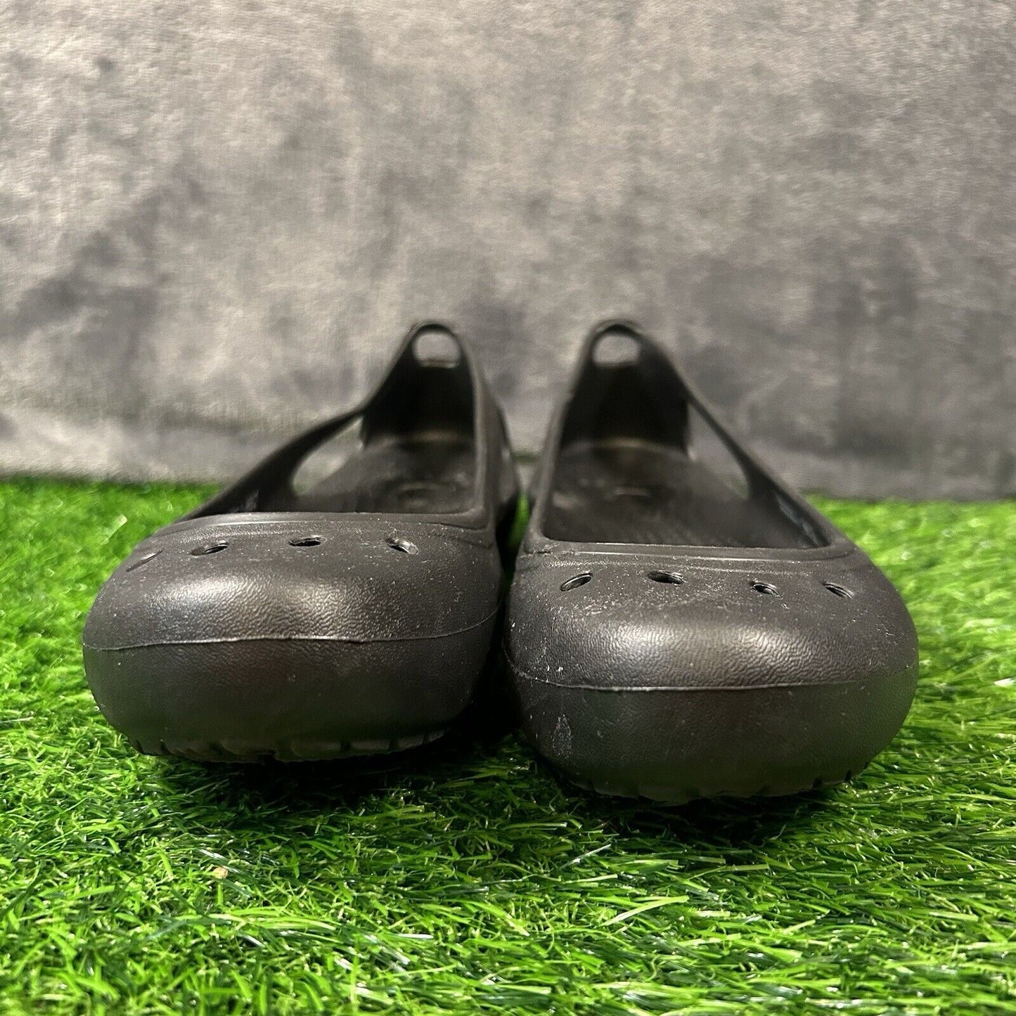 Crocs Kadee Flats Womens 7 Black Shoes Slip On Slingback Lightweight Comfort