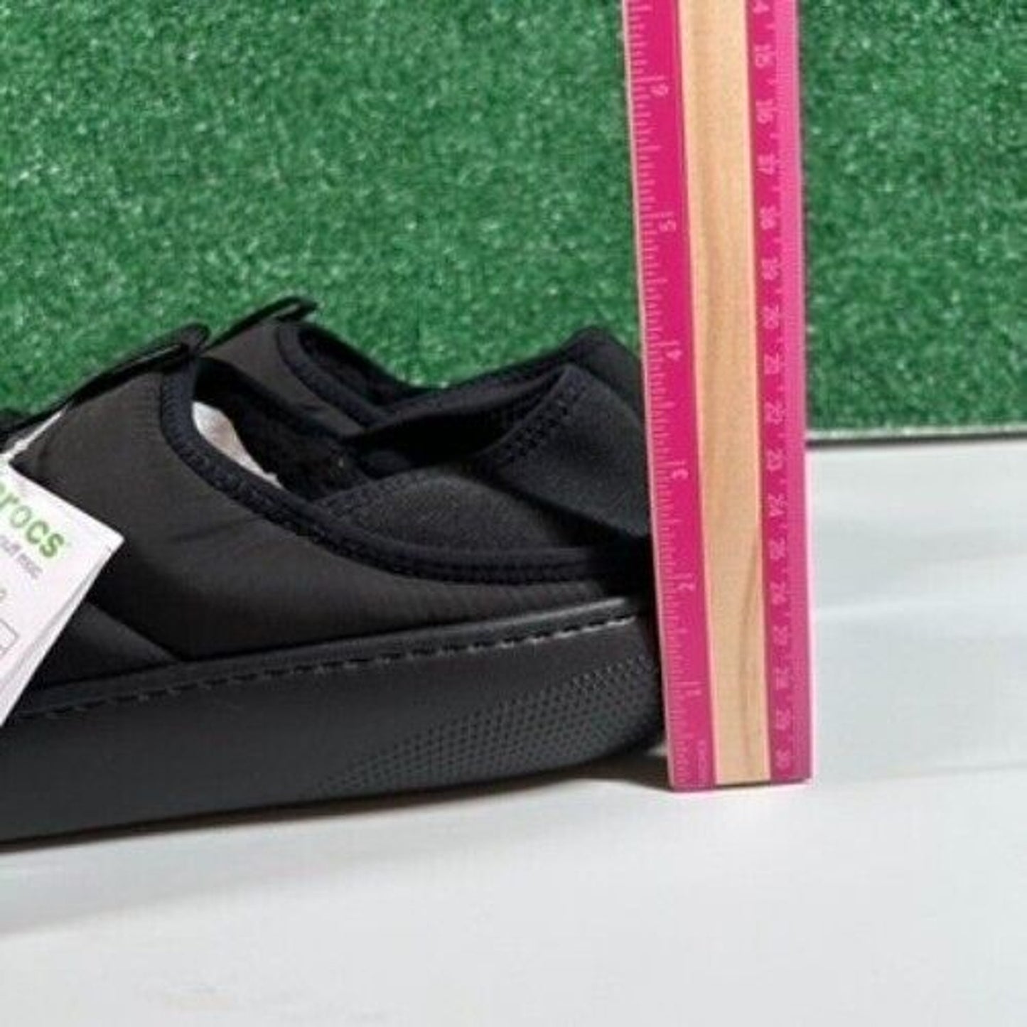 Crocs Classic Puff Moc Slip On Comfort Traction Mule Black Shoes Mens 9 Womes 11