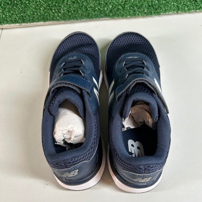 New Balance 680v6 Hook & Loop Navy Blue Running Athletic Shoes Sneakers Kids 6.5