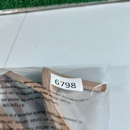 Deltan Ankle Strap Heeled Sandals Bow Detail Nude Beige Stiletto Womens 10 M