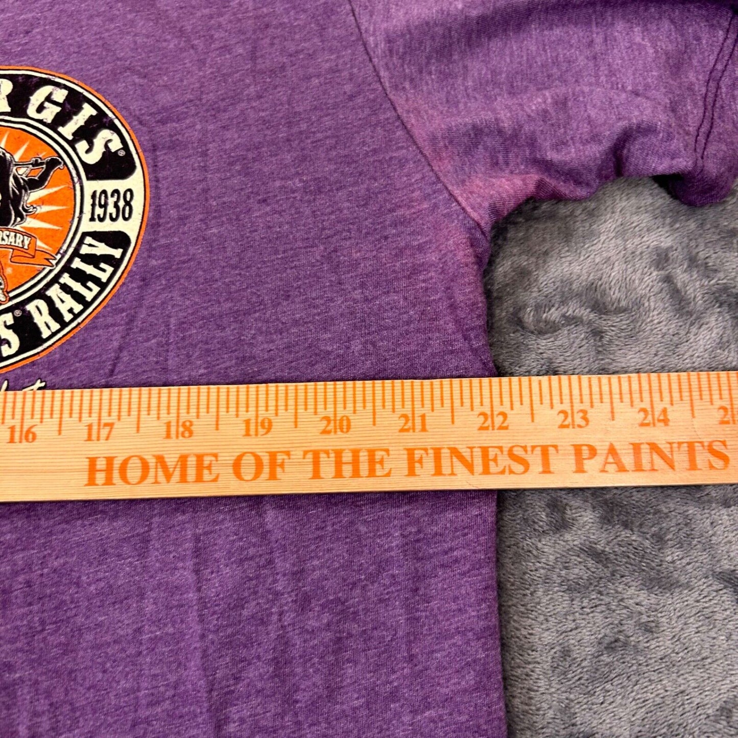 Motorcycle Rally Sturgis Shirt Mens Extra Large Purple Short Sleeve South Dakota