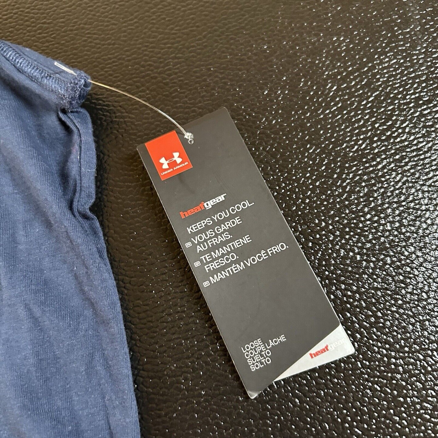 Under Armour Boston Tank Top Mens Extra Large Navy Sleeveless Shirt Running New