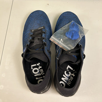 Under Armour Charged Bandit 3 Mens 9.5 Blue Black Shoes Sneakers Athletic NEW