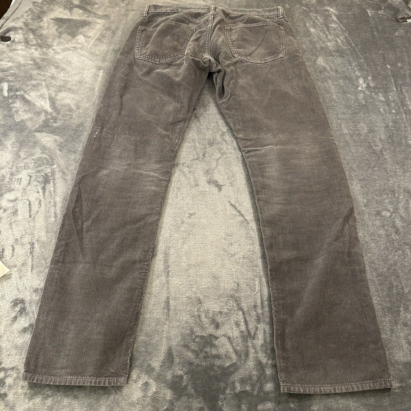 Banana Republic Corduroy Pants Mens 31x32" Gray Straight Fit Casual Work Pima