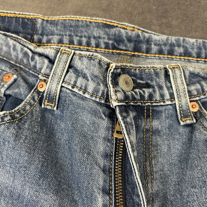 Levis 505 Jeans Mens 36x30" Blue Straight Denim Pants Casual Work See sizing