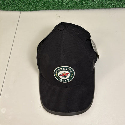 Minnesota Wild Hat Cap Mens Strapback Black NHL Hockey Lightweight Ogio New
