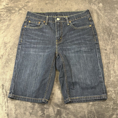 Levis 541 Jean Shorts Mens 30" Blue Denim Y2K Casual Outdoor Workwear Pockets