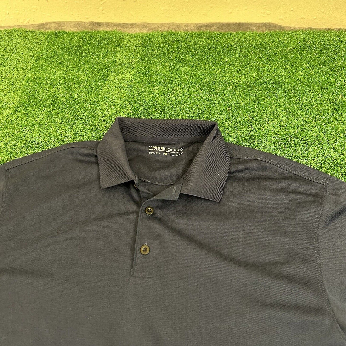 Nike Golf Polo Shirt Mens Large Navy Short Sleeve Dri-Fit Work Staples Center