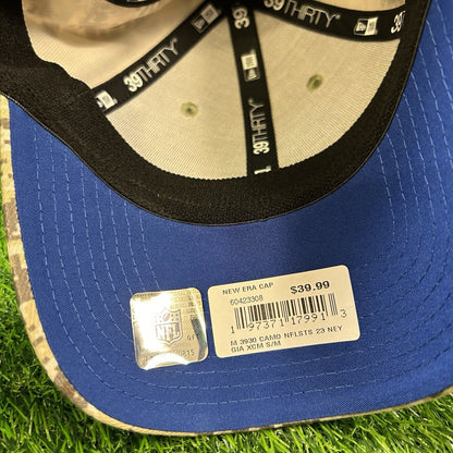 New York Giants Hat Cap Mens Small Medium Green Brown Camo Salute To Service NEW