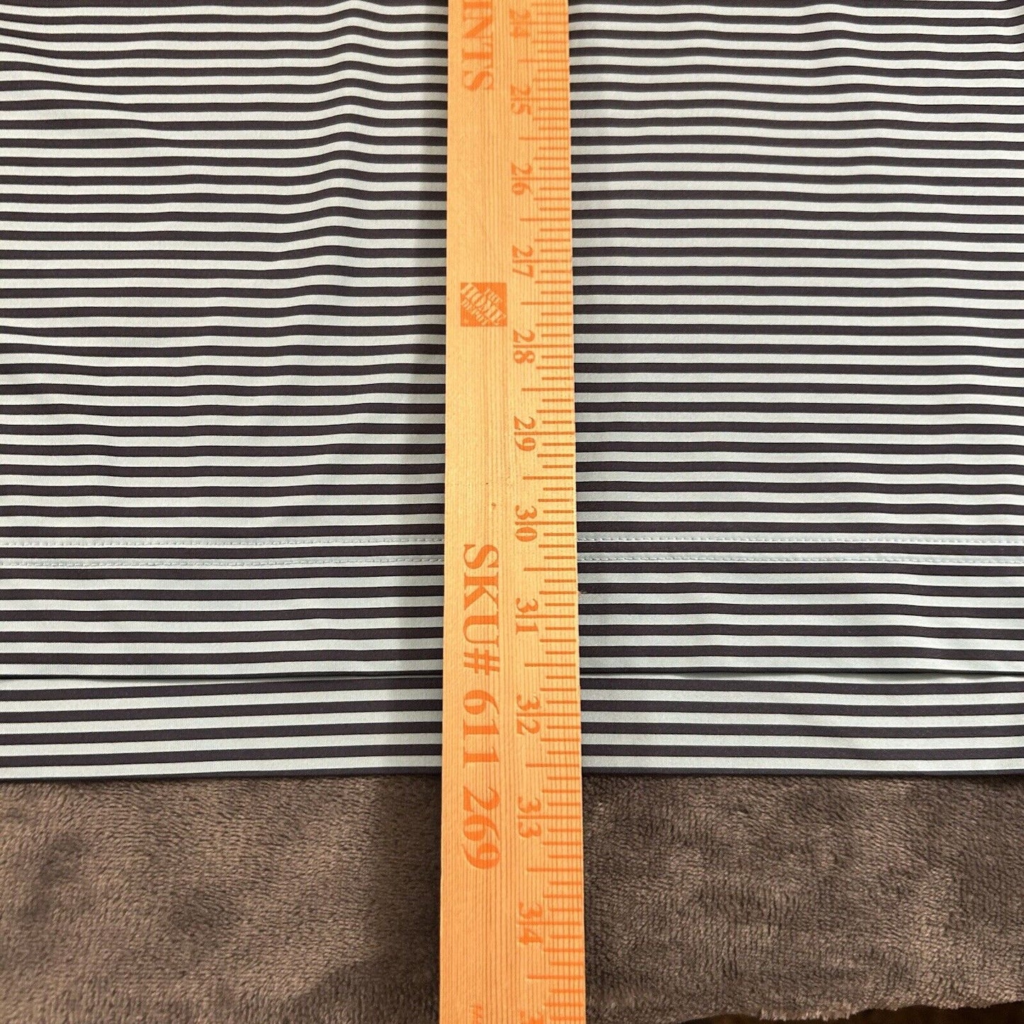 Footjoy Golf Polo Shirt Mens Extra Large Blue Black Striped Short Sleeve Stretch