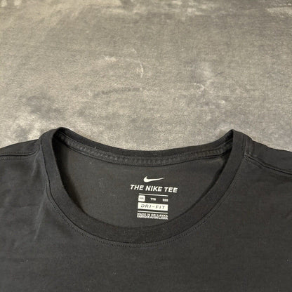 Nike Shirt Mens XXL 2XL Black Short Sleeve Athletic T-Shirt Running Training