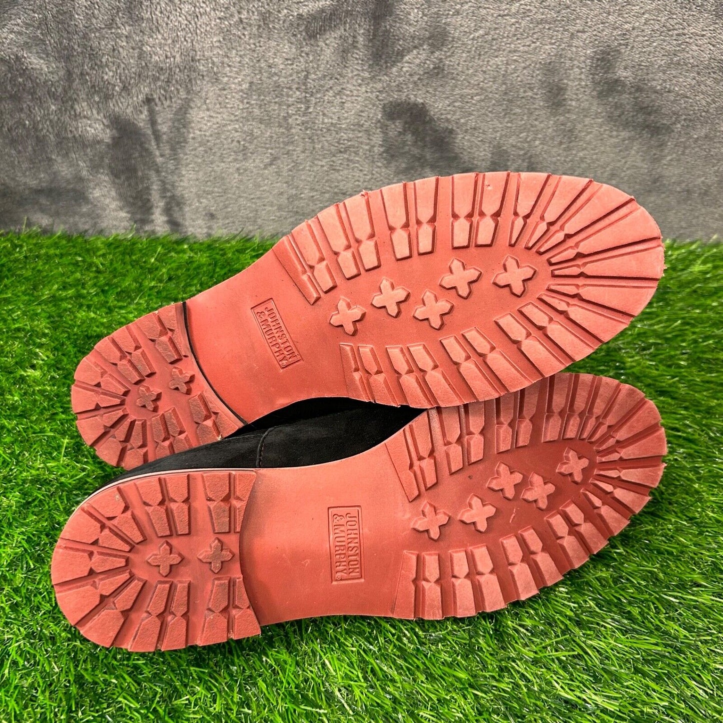 Johnston Murphy Loafers Womens 8 M Black Shoes Leather Suede Casual Slip On