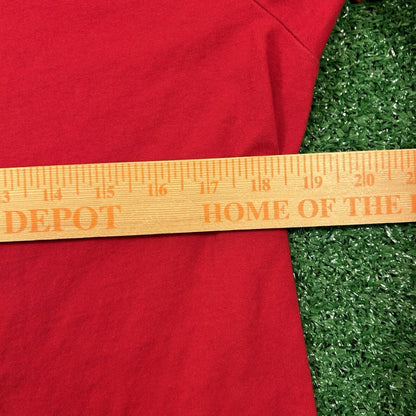 Hollister Shirt Mens Medium Red Short Sleeve Embroidered Spellout Y2K Casual