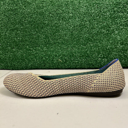 Rothys Multi Metallic Flats Womens 12.5 Cream Casual Comfort Limited Edition