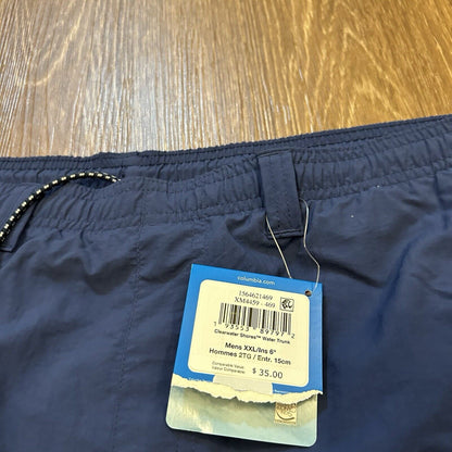 Columbia PFG Shorts Mens XXL 2XL 43" Blue Relaxed Fit Outdoor Fishing Nylon New