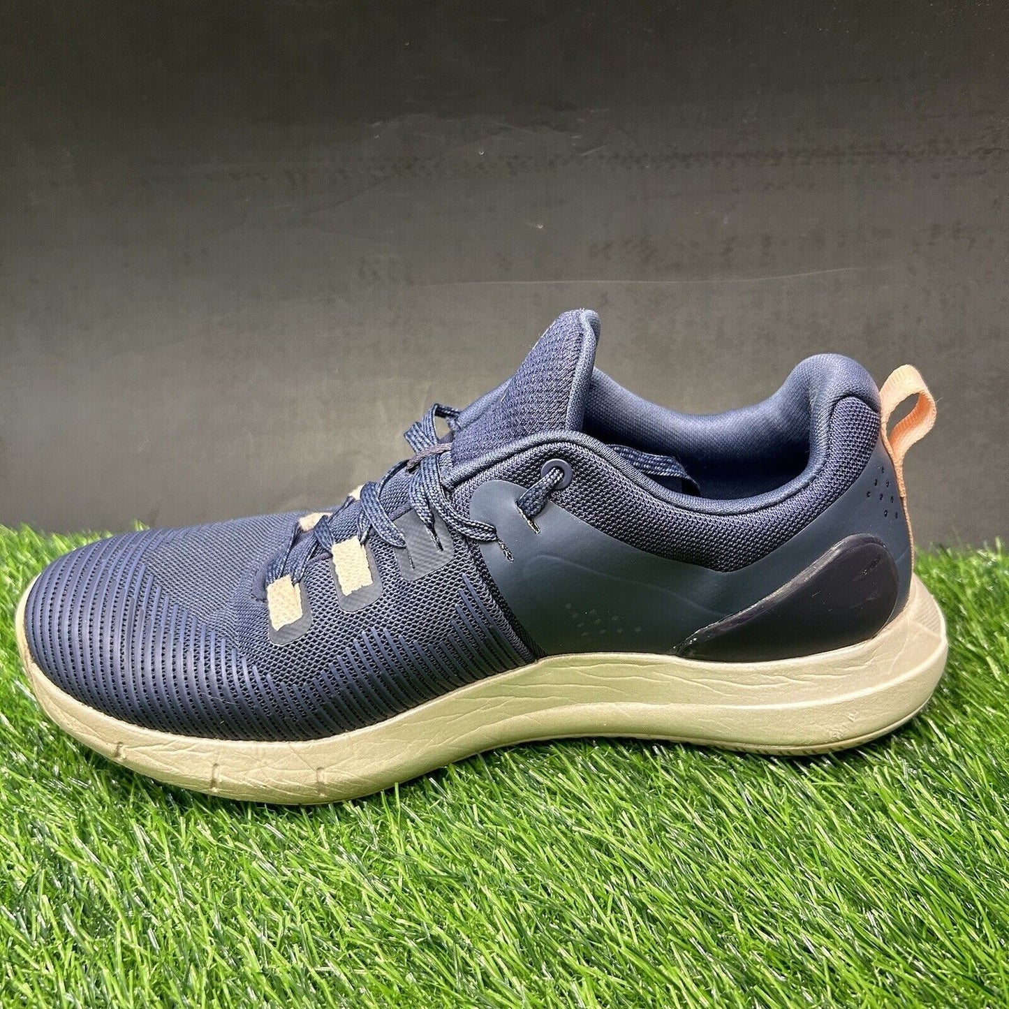 Under Armour HOVR Rise Womens 8 Blue Biege Shoes Sneakers Running Athletic Gym