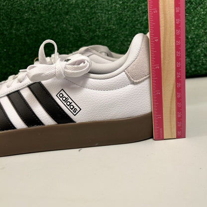 Adidas VL Court 3.0 Mens 10.5 White Black Shoes Sneaker Athletic Leather NEW