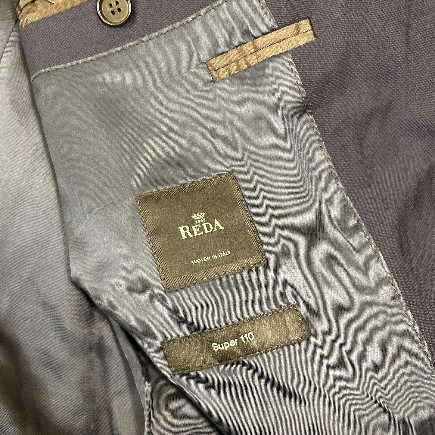 Hugo Boss Blazer Mens 42L Blue Wool Super 110 Sport Coat Suit Jacket Made Italy