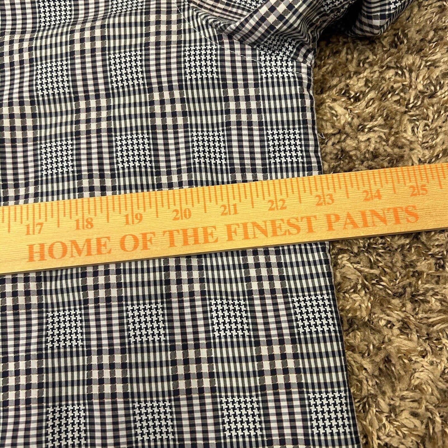 Tommy Bahama Button Up Shirt Mens Large Blue White Plaid Island Modern Fit