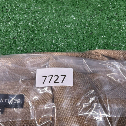 Montique Mens Button Down Brown Long Sleeve Polyester Dress Shirt Extra Large