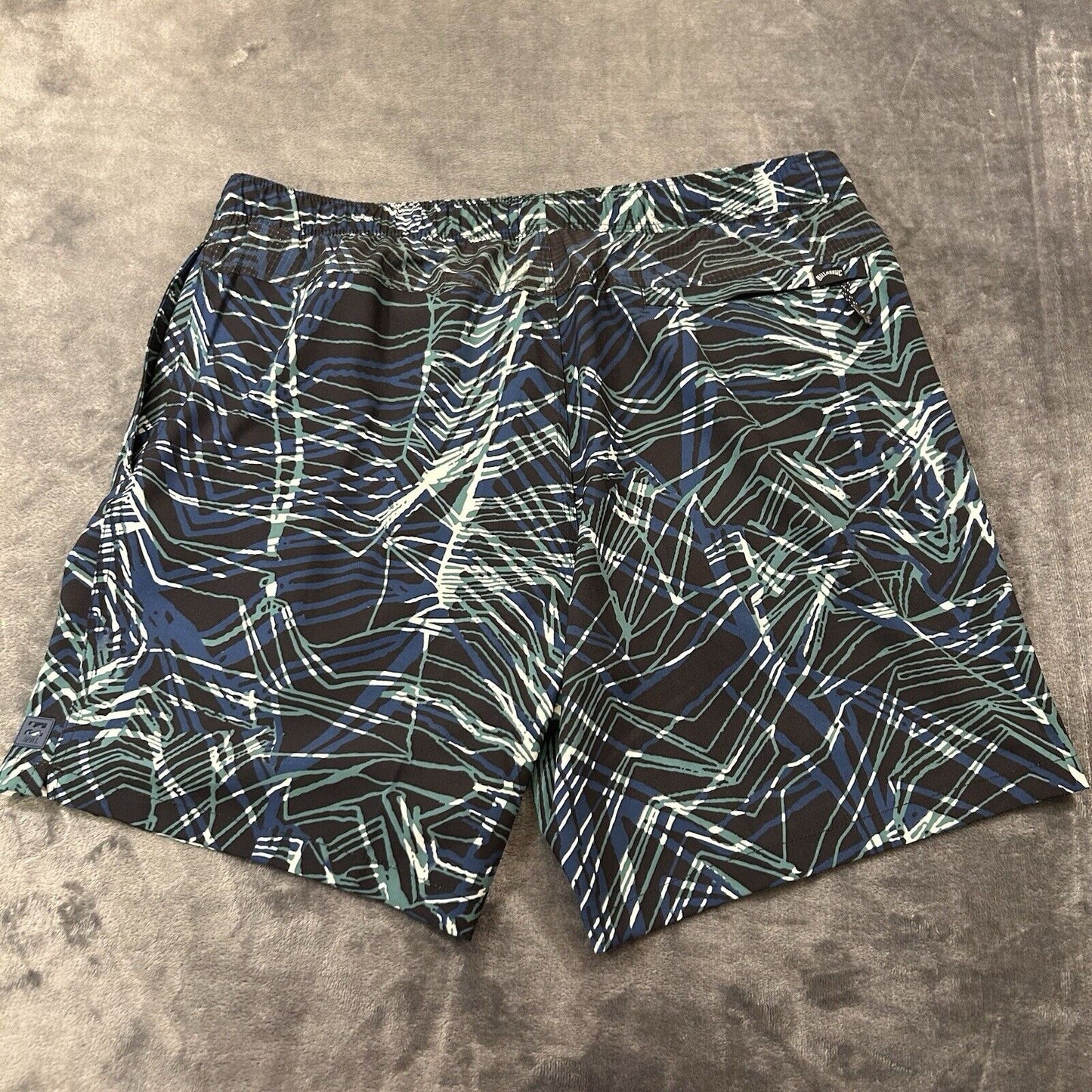 Billabong Board Shorts Mens Extra Large 36" Black Green Adventure Divison NEW