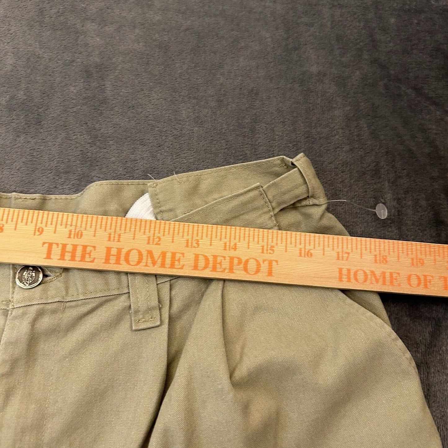 Dickies Chino Pants Mens 34x32" Brown Straight Work Canvas Wrokwear Casual