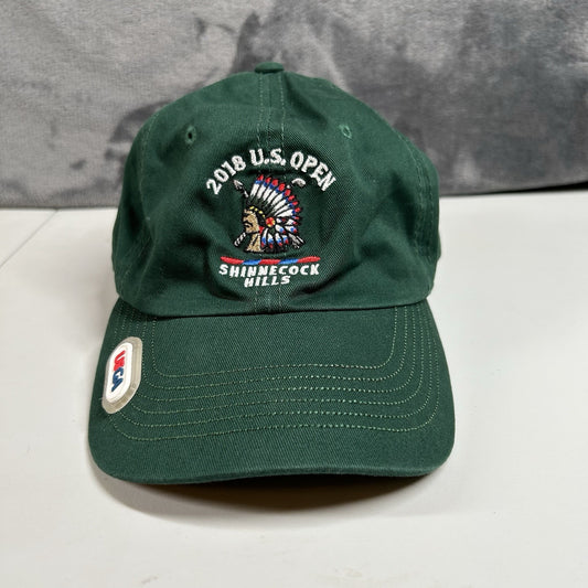 2018 US Open Golf Hat Cap Mens Strap Back Green Shinnecock Hills USGA Adjustable