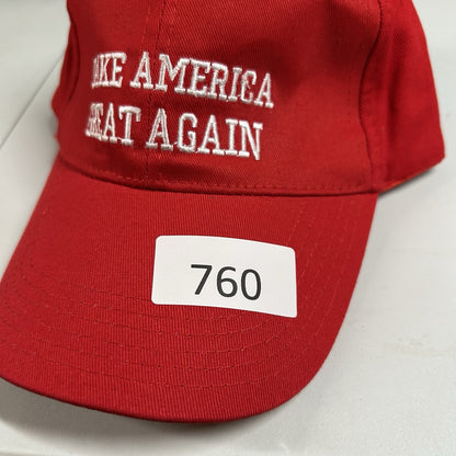 Trump Make American Great again Hat Cap Red White Usa Patriotic Adjustable Mens