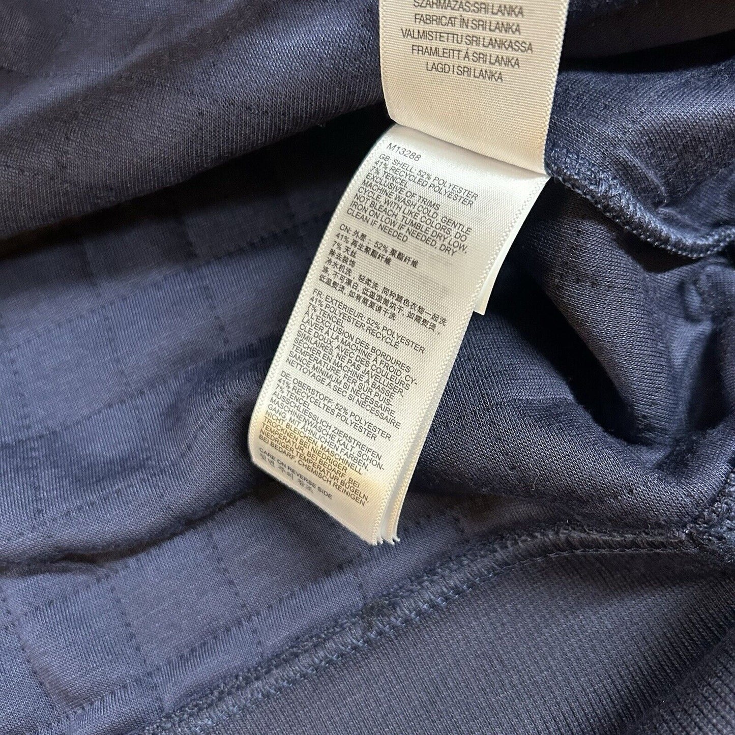 Marmot Roice Crew Sweater Womens Extra Large Navy Pullover Quilted New $90