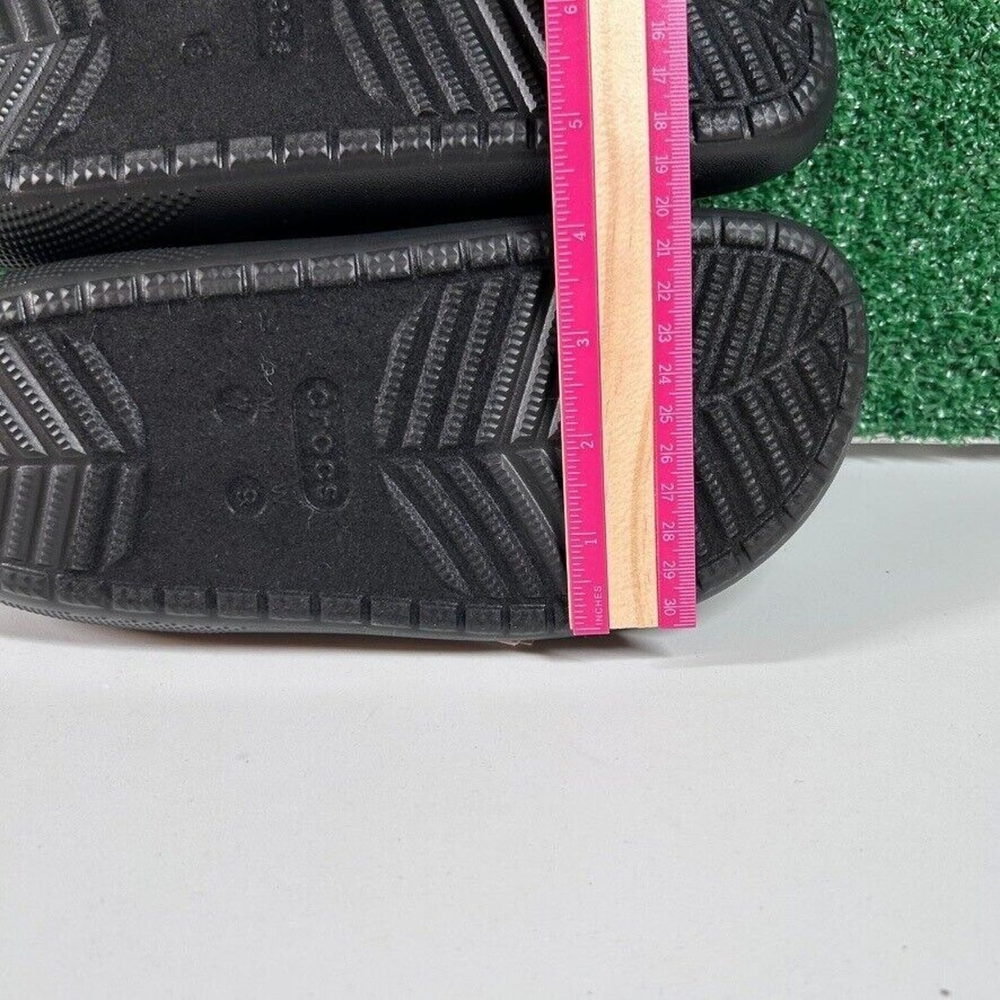 Crocs Classic Puff Mocs Beige Black Slip On Casual Comfort Shoes Womens 9 New