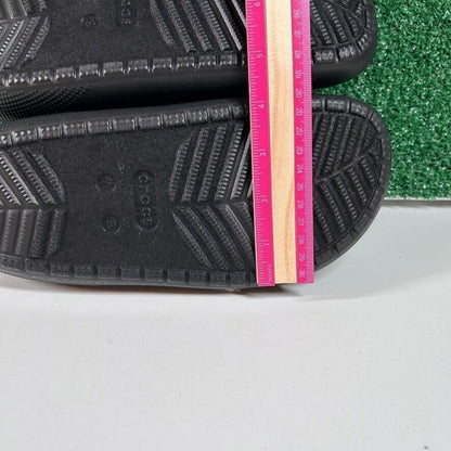 Crocs Classic Puff Mocs Beige Black Slip On Casual Comfort Shoes Womens 9 New