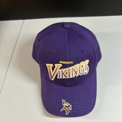 Minnesota Vikings Hat Cap Mens Strapback Purple Yellow Reebok NFL Football Y2K