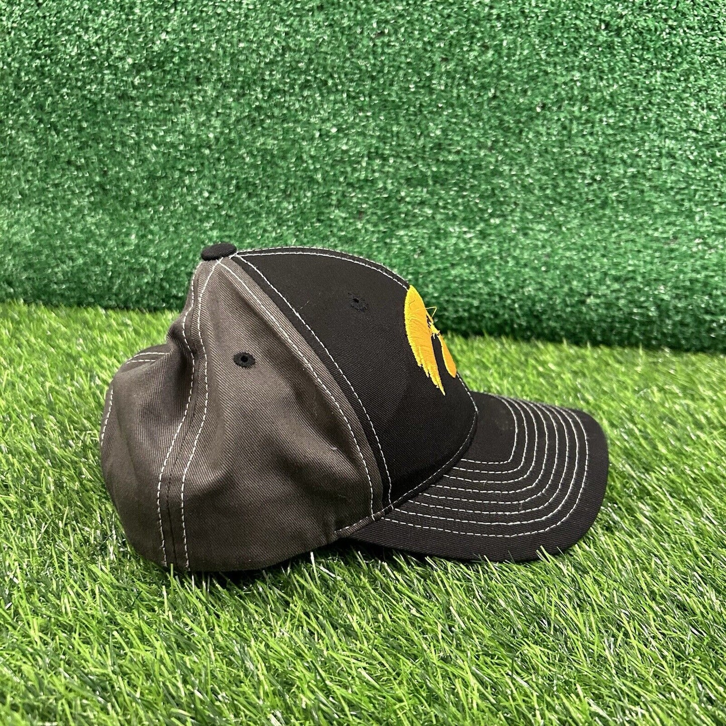 Iowa Hawkeyes Hat Cap Mens Black Gray Strapback College Zephyr Embroidered