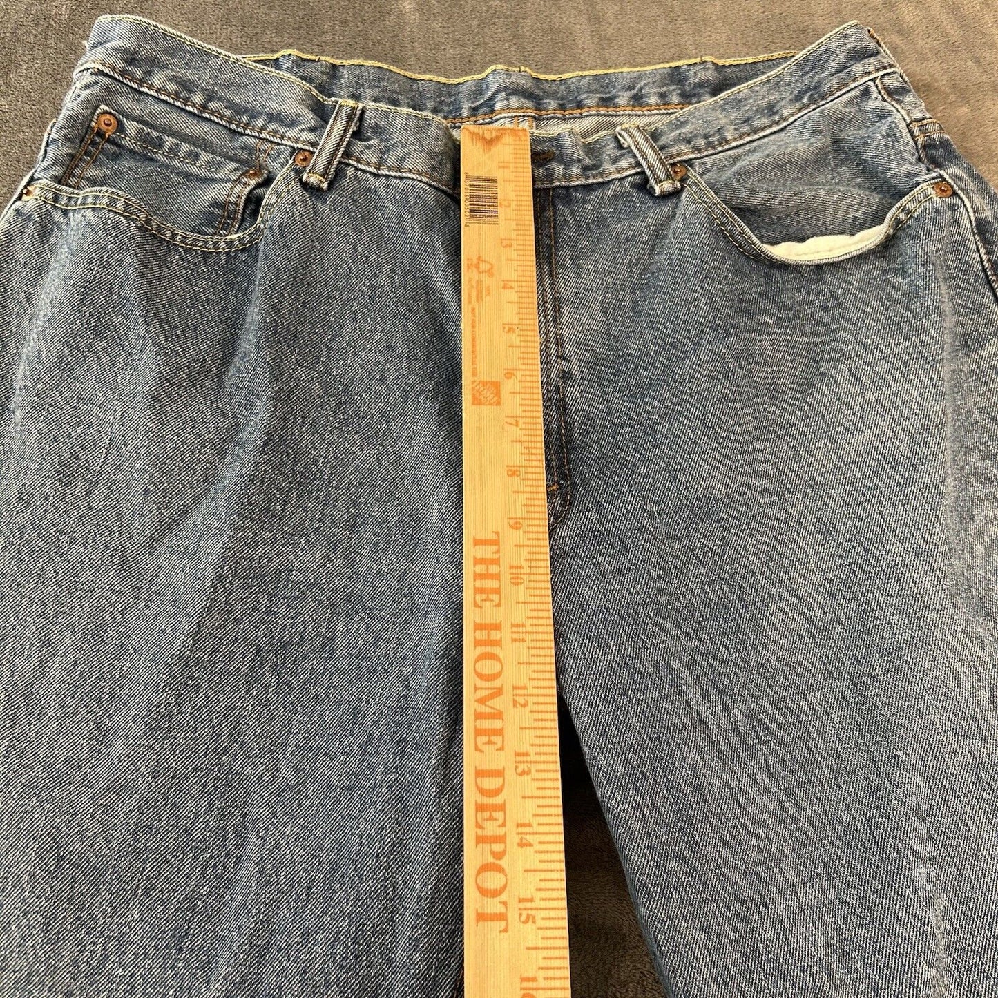 Levis 550 Jeans Mens 38x34" Blue Original Straight Leg Denim Pants Casual Work