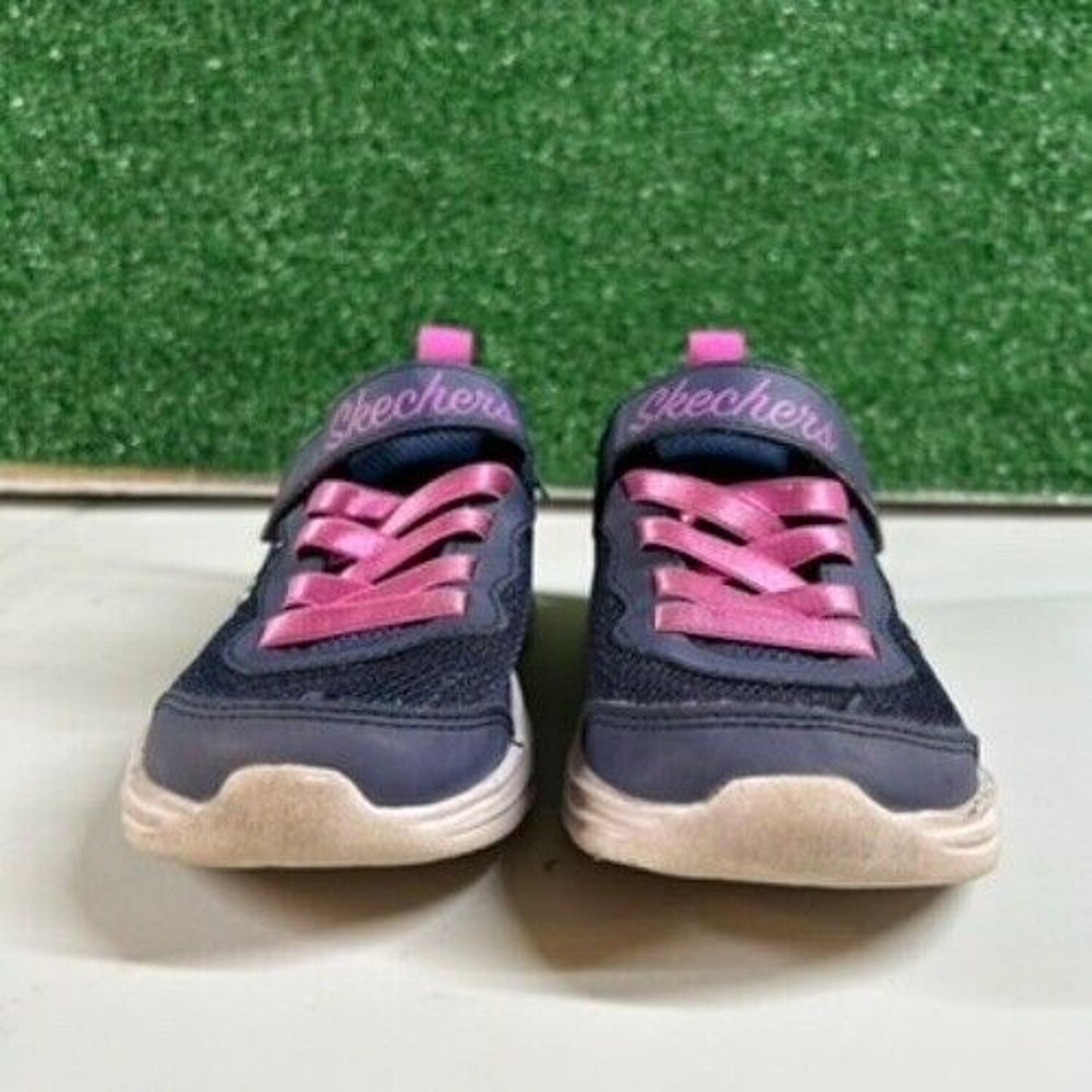 Skechers Kids Athletic Sneakers Pink Shoes Hook and Loop Closure Girls 11