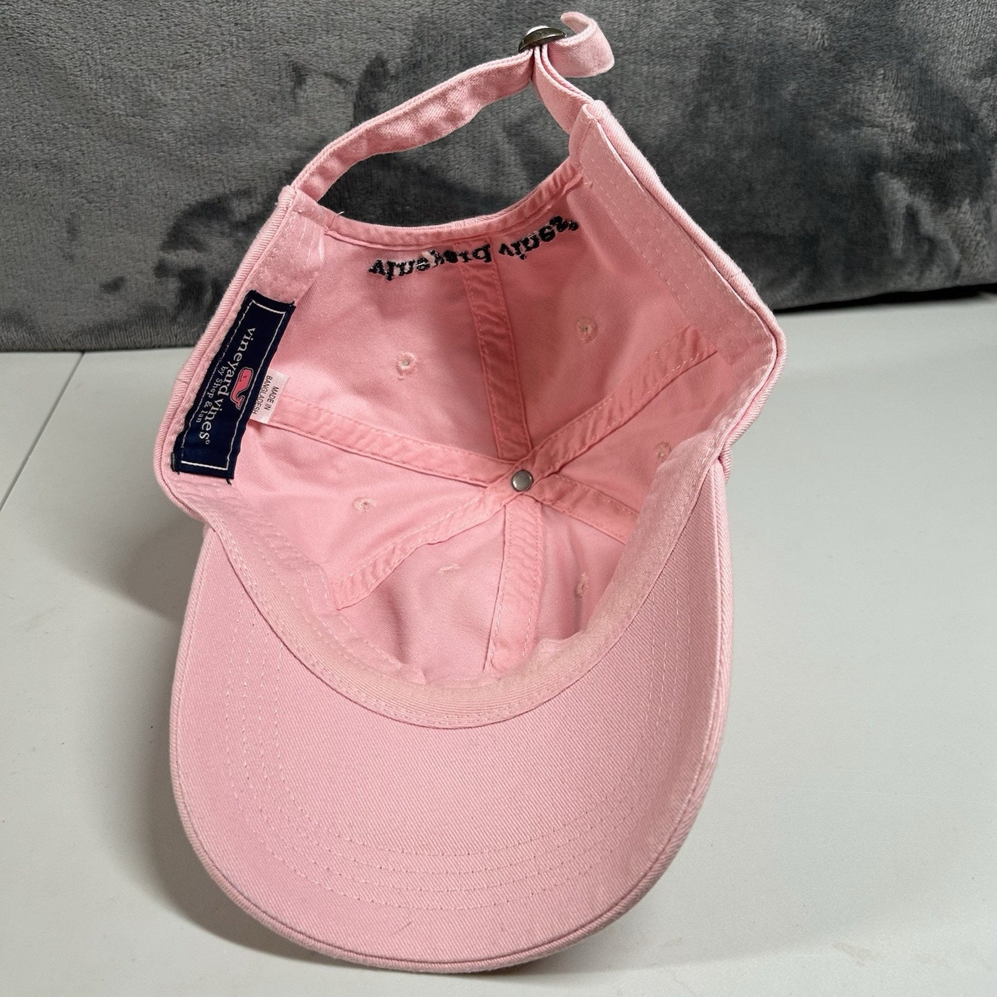 Vineyard Vines Baseball Hat Cap Womens Pink Blue Whale Preppy Outdoor Adjustable