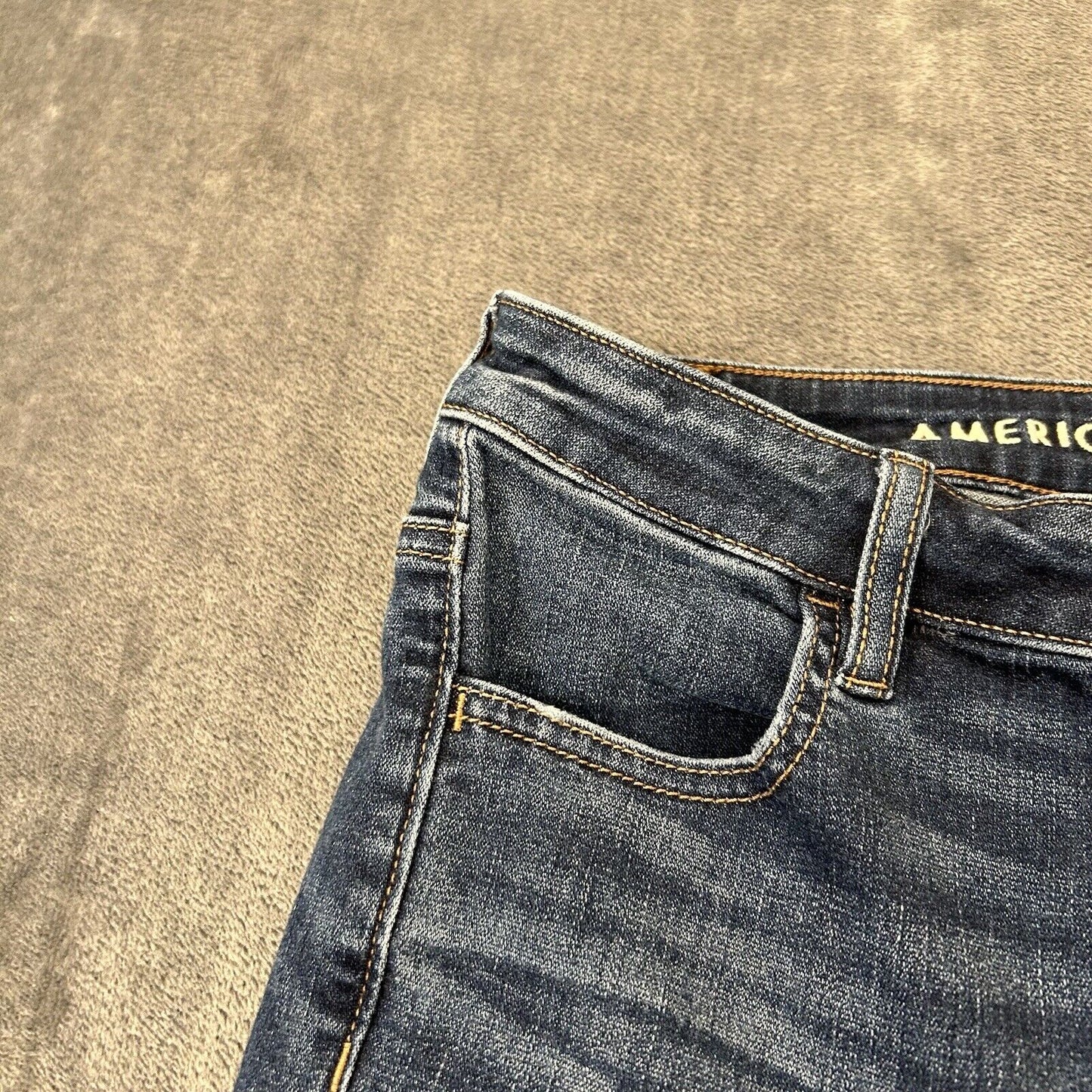 American Eagle Jeans Womens 6 28x30" Blue Super Highest Rise Jegging Stretch